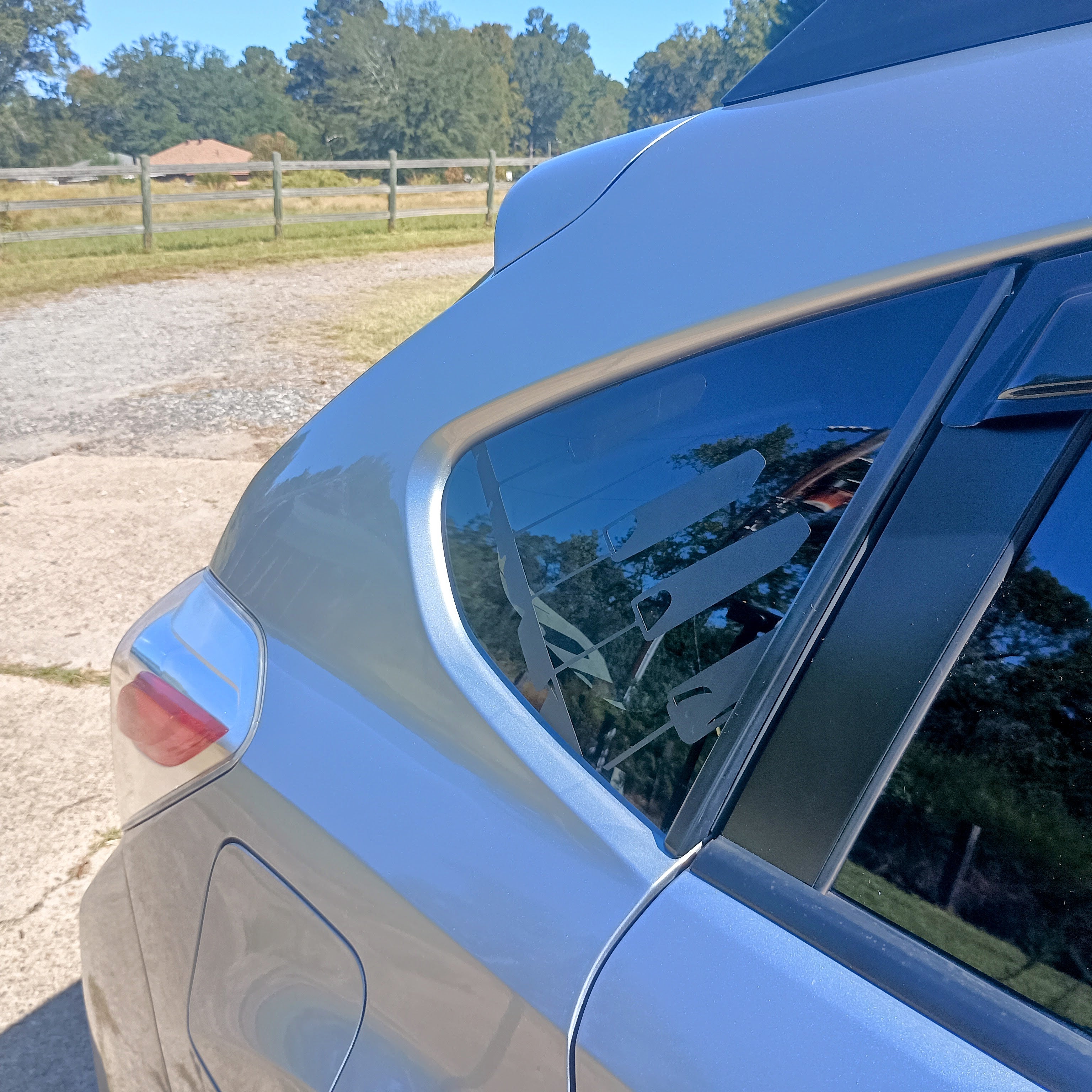 Quarter Window Decals Installed
